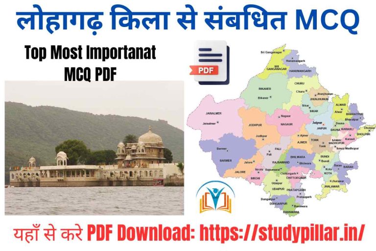 लोहागढ़ किला से संबधित MCQ PDF